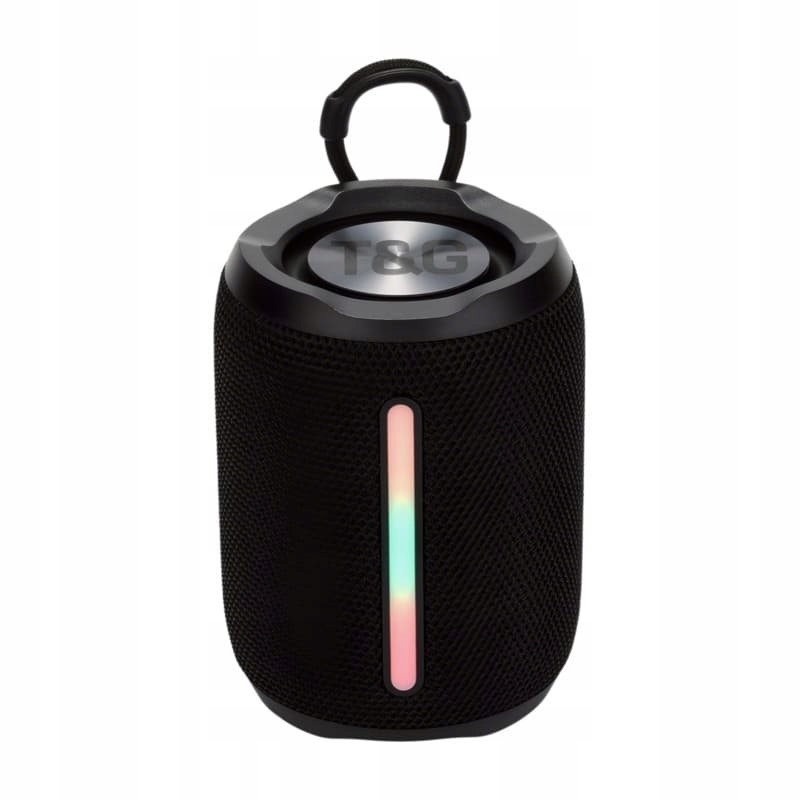 Głośnik Bezprzewodowy T&G TG679 (Radio, Bluetooth, LED, Mikrofon) - Czarny