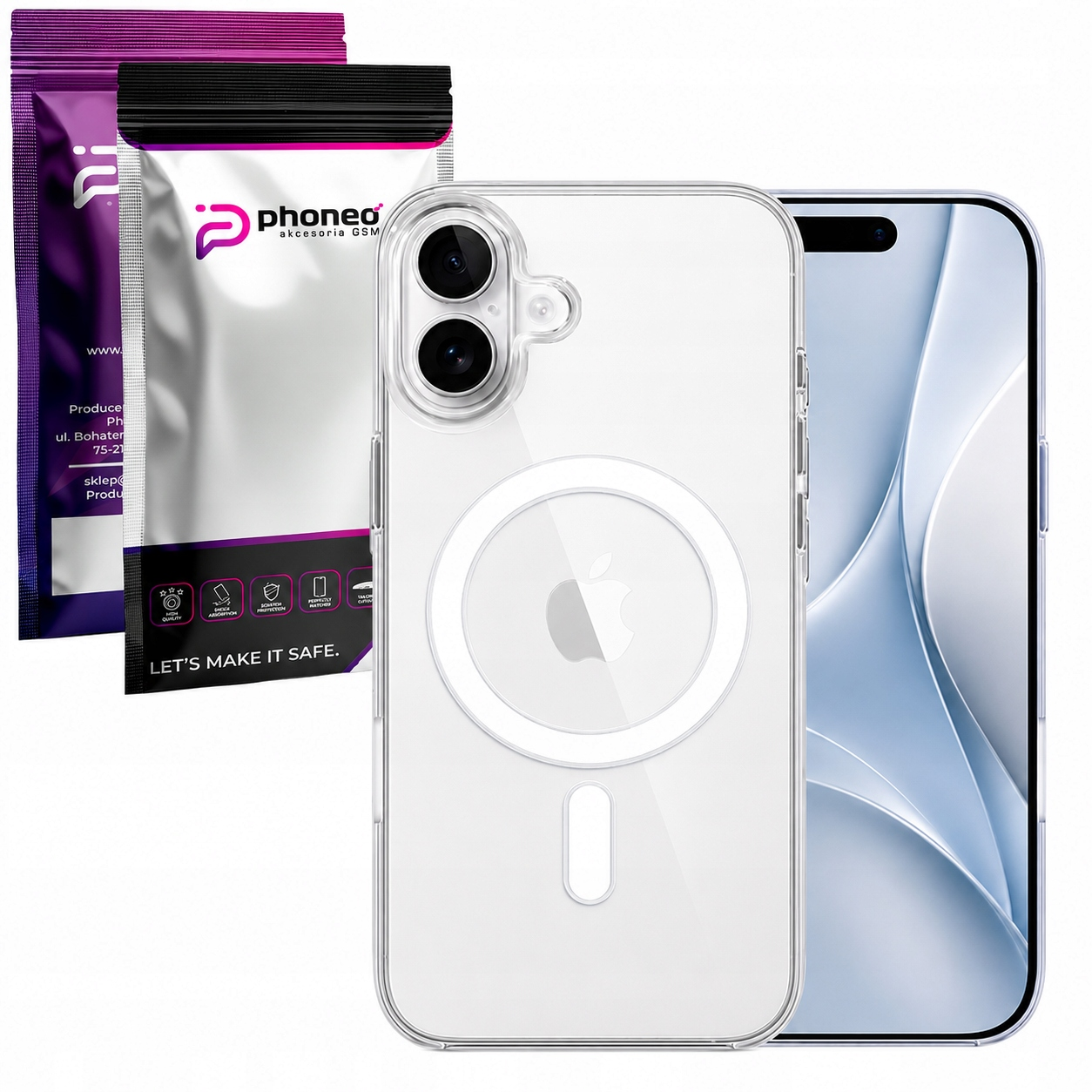 Etui Phoneo Crystal Mag do MagSafe - Apple iPhone 16 Plus