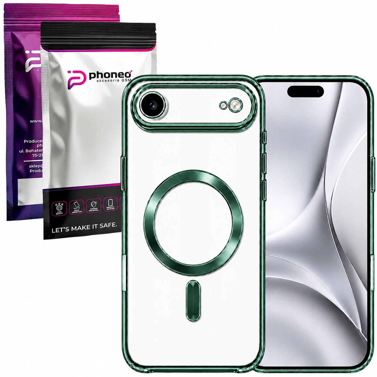 Etui Phoneo Camera Case do MagSafe - Zielone - Apple iPhone Air