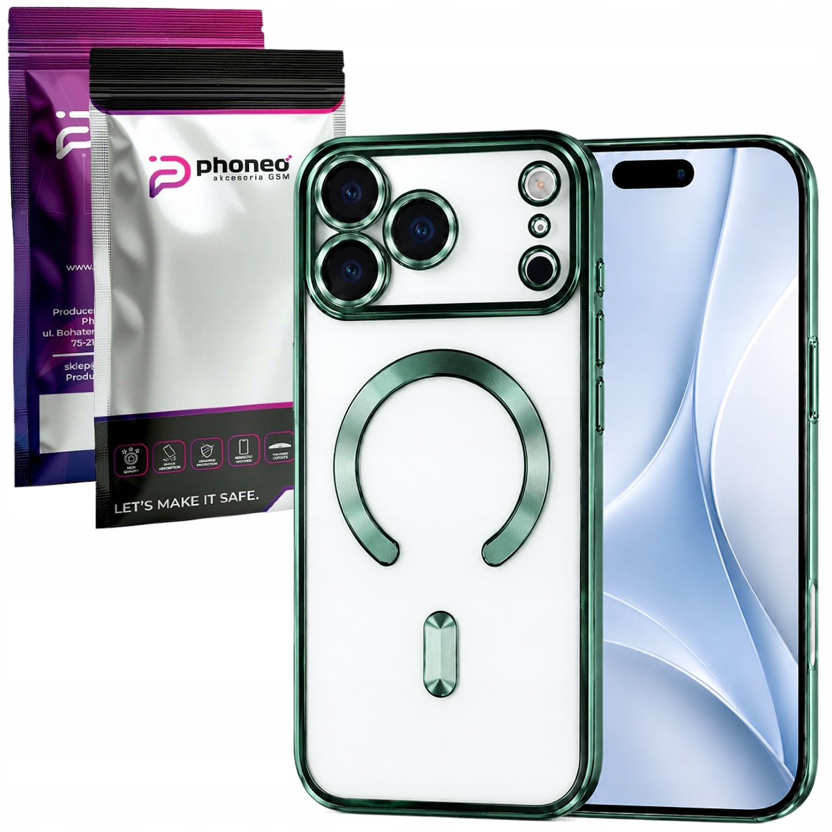 Etui Phoneo Camera Case do MagSafe - Zielone - Apple iPhone 17 Pro