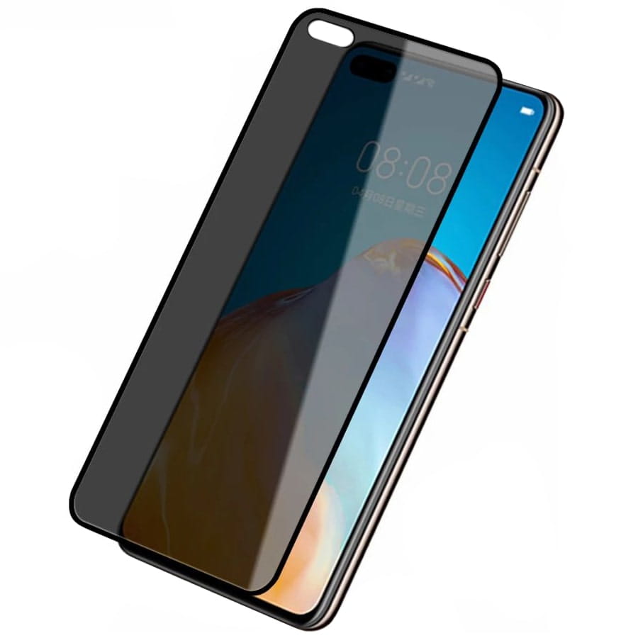 Szkło Hartowane 5D Anti Spy, Prywatyzujące - Huawei P40 (6,1")