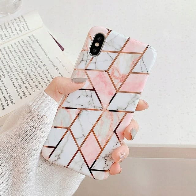 Etui Marble Gold Case iPhone XS Max (6,46")