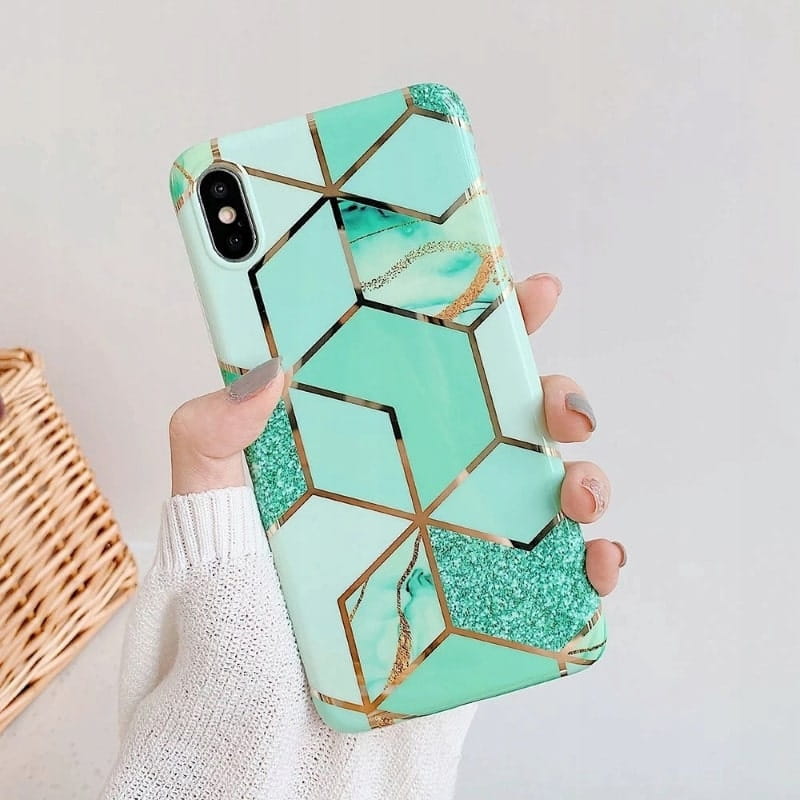 Etui Marble Gold Case iPhone XR (6,1")