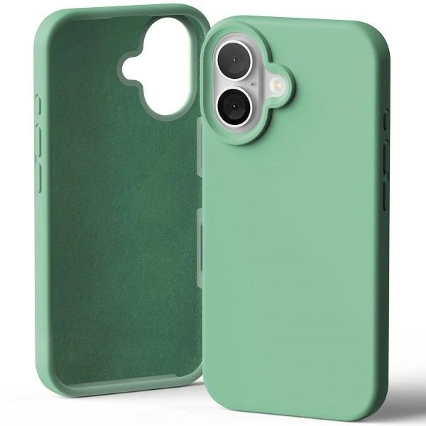 Etui Mercury Silicone do Apple iPhone 16 zielony