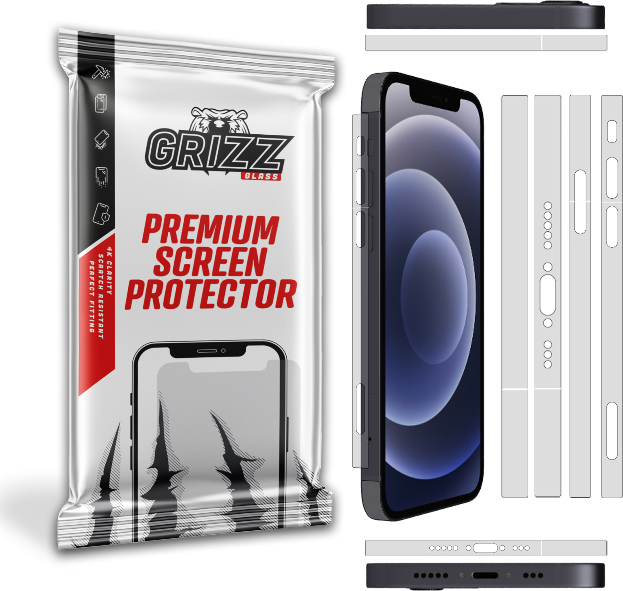 Folia na boki GrizzGlass UltraSide Apple iPhone 13