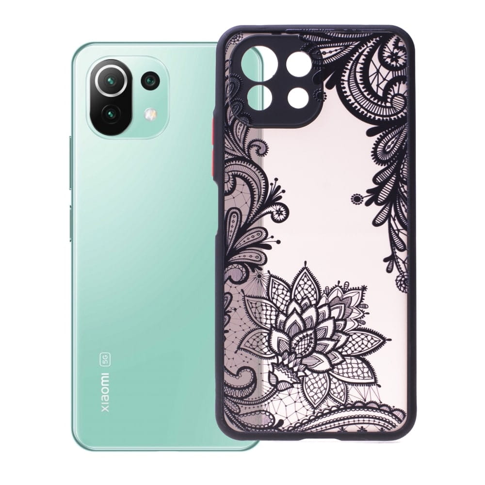 Etui w Kwiatowe, Koronkowe Ornamenty Xiaomi Mi 11 Lite 4G / 5G