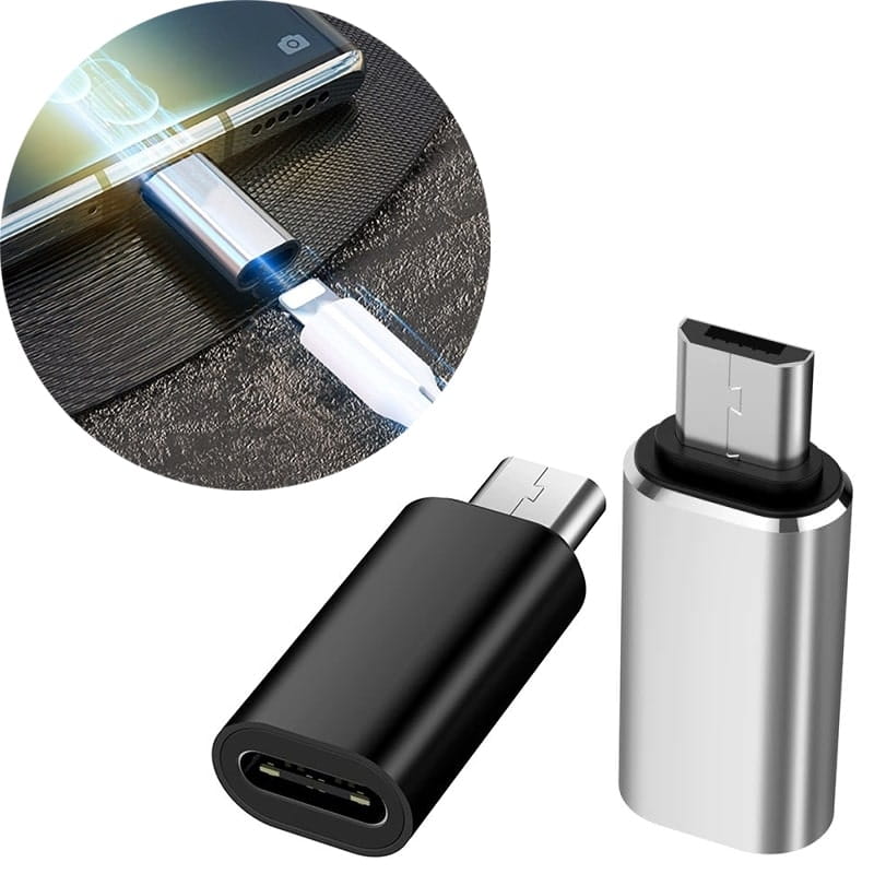 Adapter Phoneo® Lightning (iPhone, iPad) do Micro USB - użyj kabla Lightning z urządzeniami Micro USB
