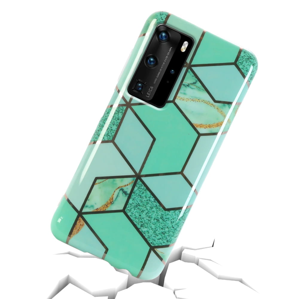 Etui Marble Gold Case - Huawei P40 Pro