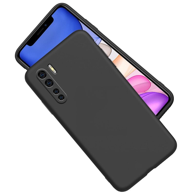 Etui Liquid Soft Silicone — Xiaomi Mi Note 10 Lite, czarne