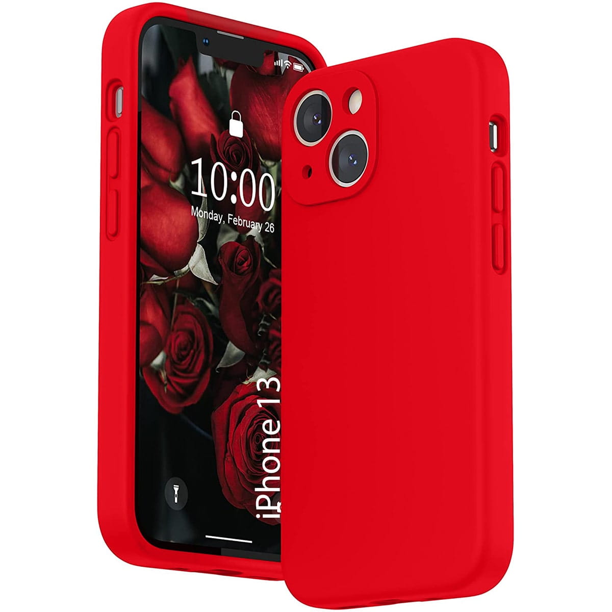 Liquid Soft Silicone - iPhone 13 - Czerwony