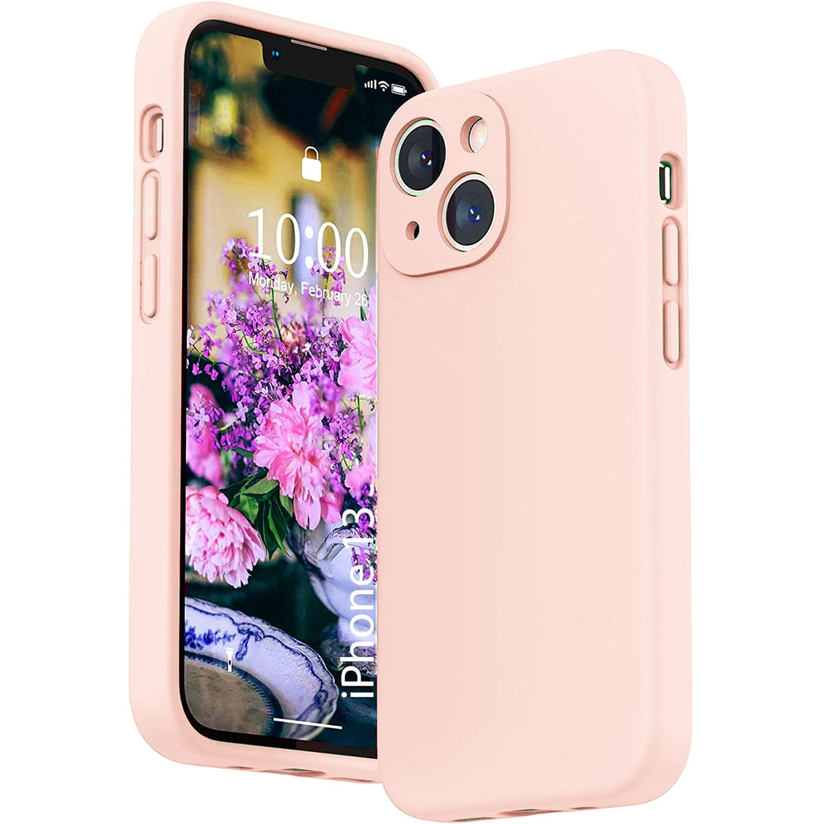 Liquid Soft Silicone — etui silikonowe do iPhone 13 (różowe)