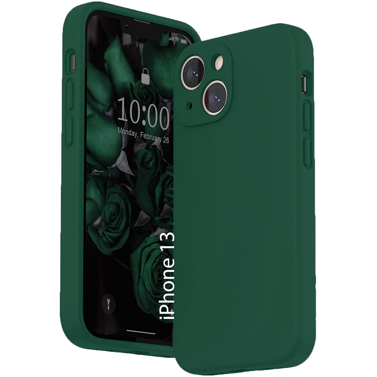 Liquid Soft Silicone - iPhone 13 - Zielony — miękkie silikonowe etui