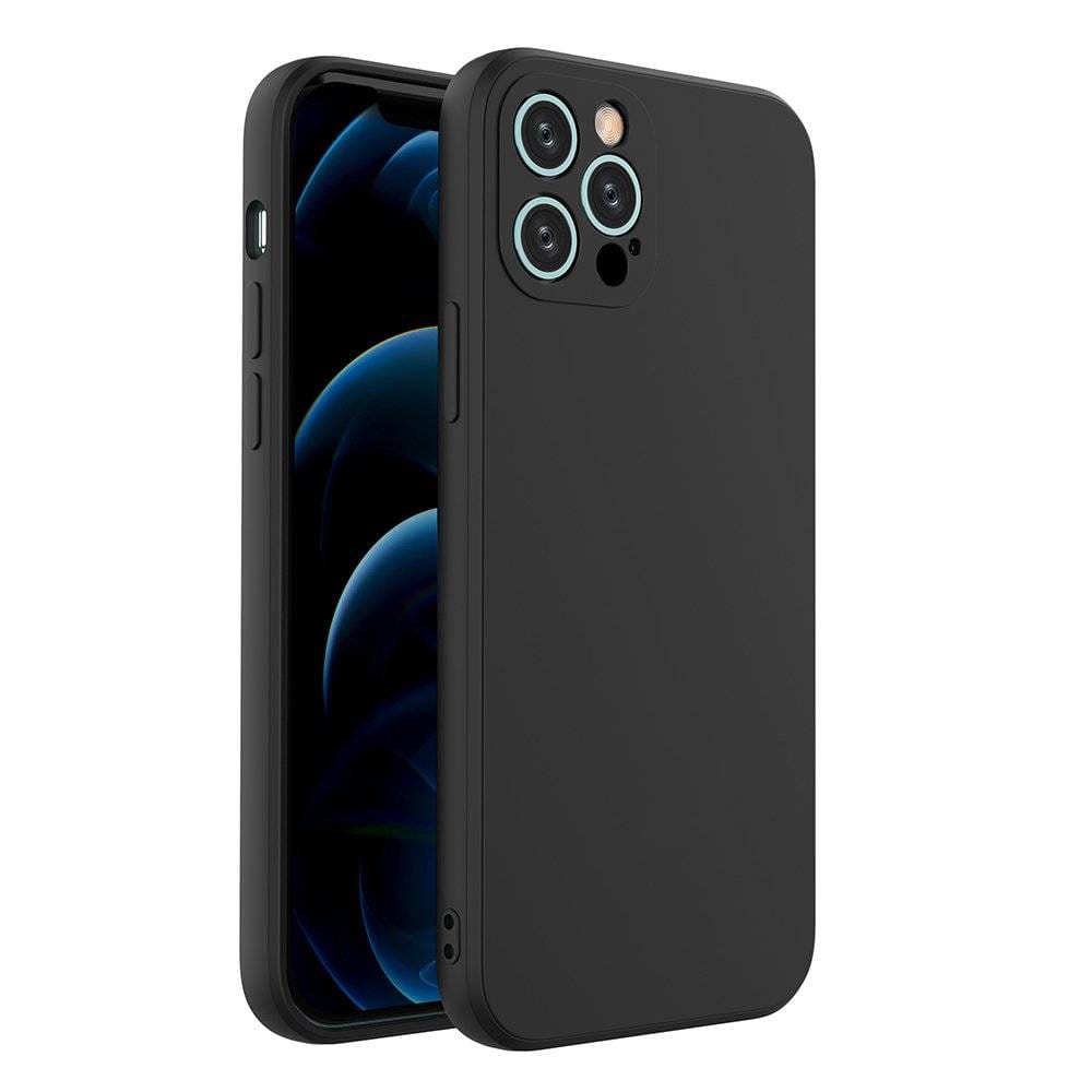 Liquid Soft Silicone - iPhone 13 Pro Max - Czarny — miękki silikon i ochrona