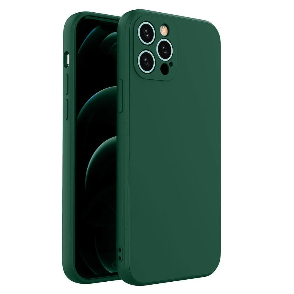 Liquid Soft Silicone - etui iPhone 13 Pro Max, ciemny zielony