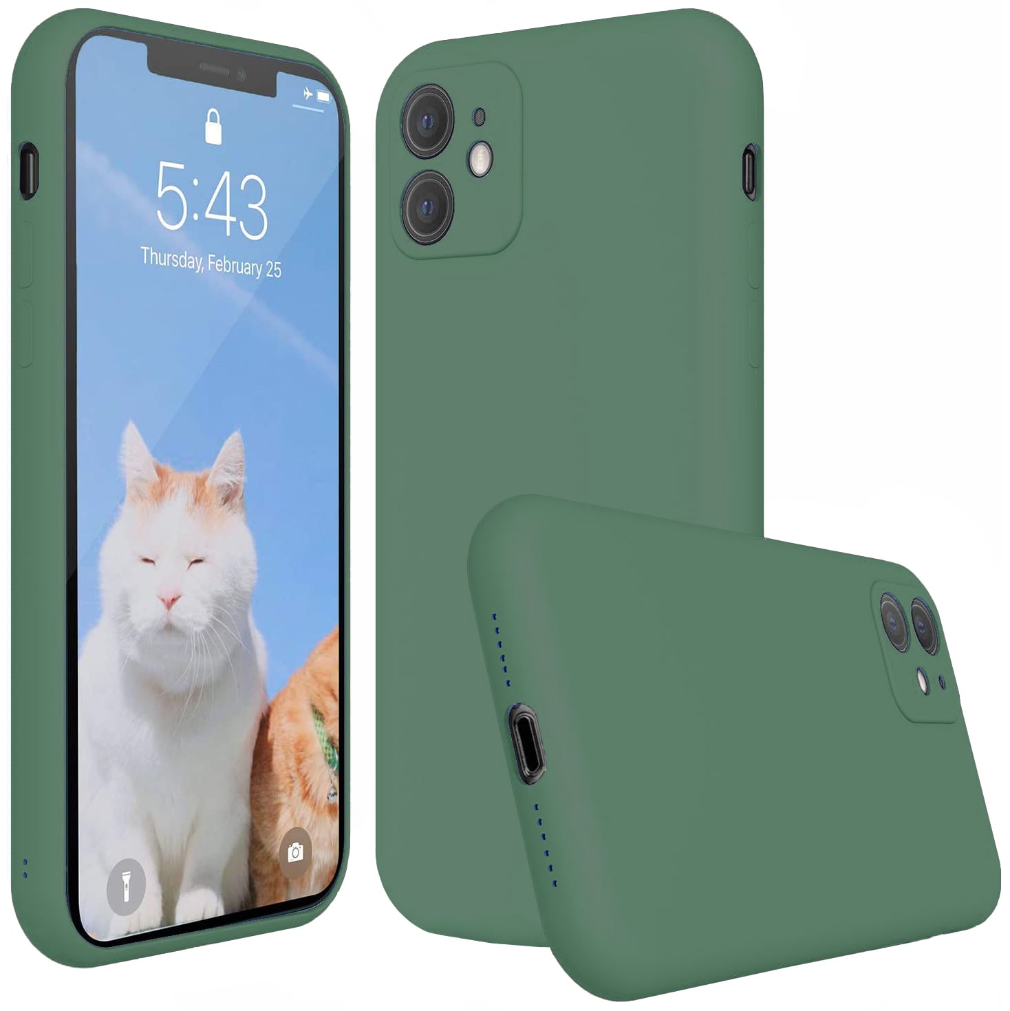 Liquid Soft Silicone do iPhone 11 - Zielony