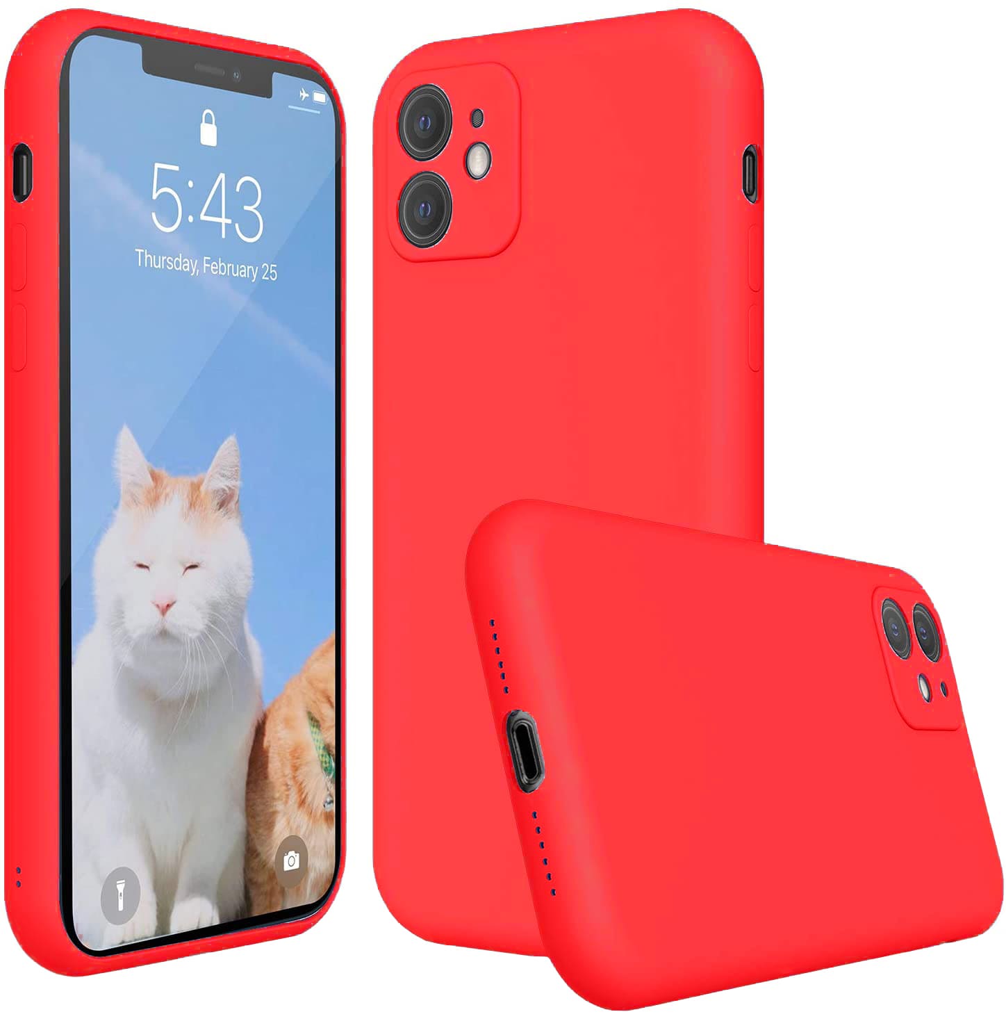 Liquid Soft Silicone - iPhone 11 - Czerwony