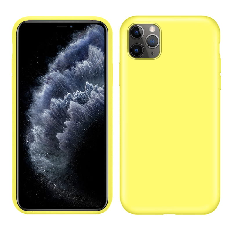 Liquid Soft Silicone - iPhone 11 Pro Max (6,5") - Żółty