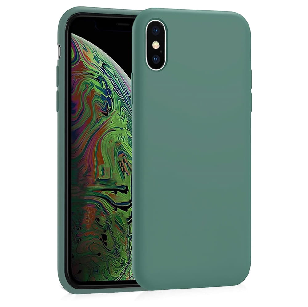 Etui Liquid Soft Silicone - Apple iPhone X / XS - Zielony