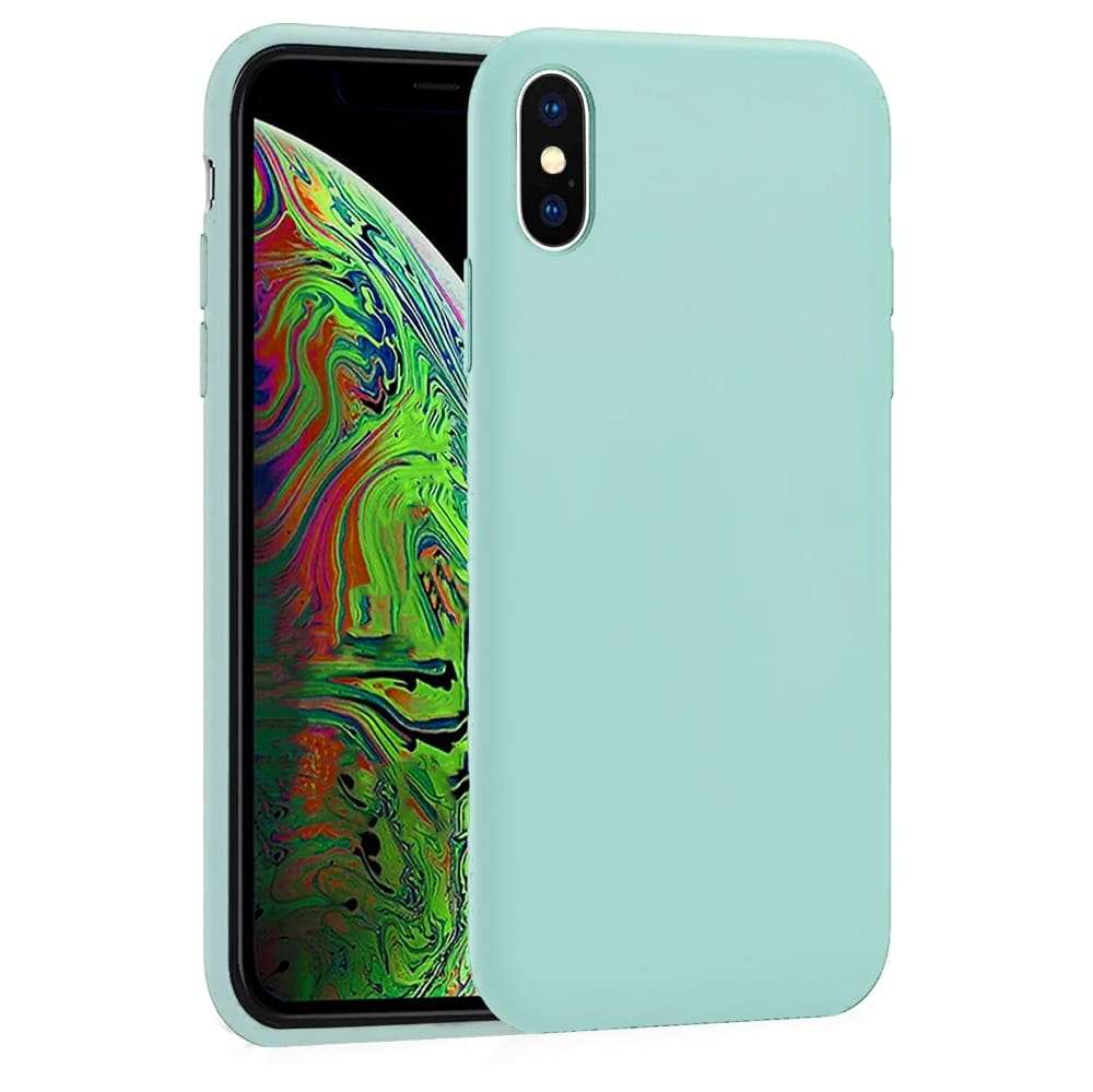 Etui Liquid Soft Silicone - Apple iPhone X / XS - Miętowy