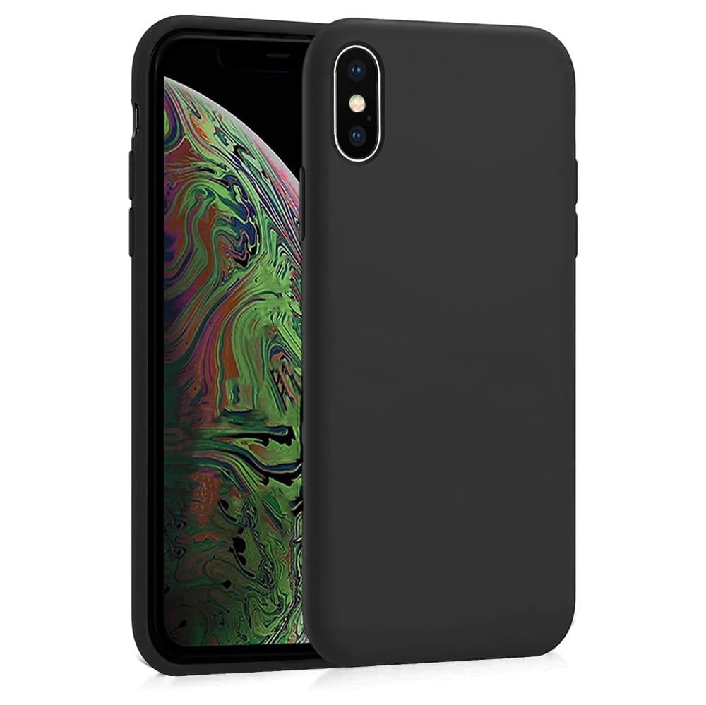 Etui Liquid Soft Silicone - Apple iPhone XS Max - Czarny