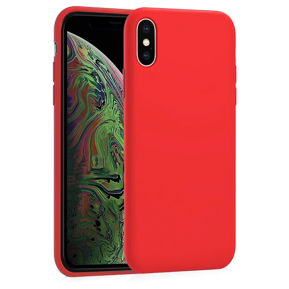 Etui Liquid Soft Silicone - Apple iPhone XS Max - Czerwony