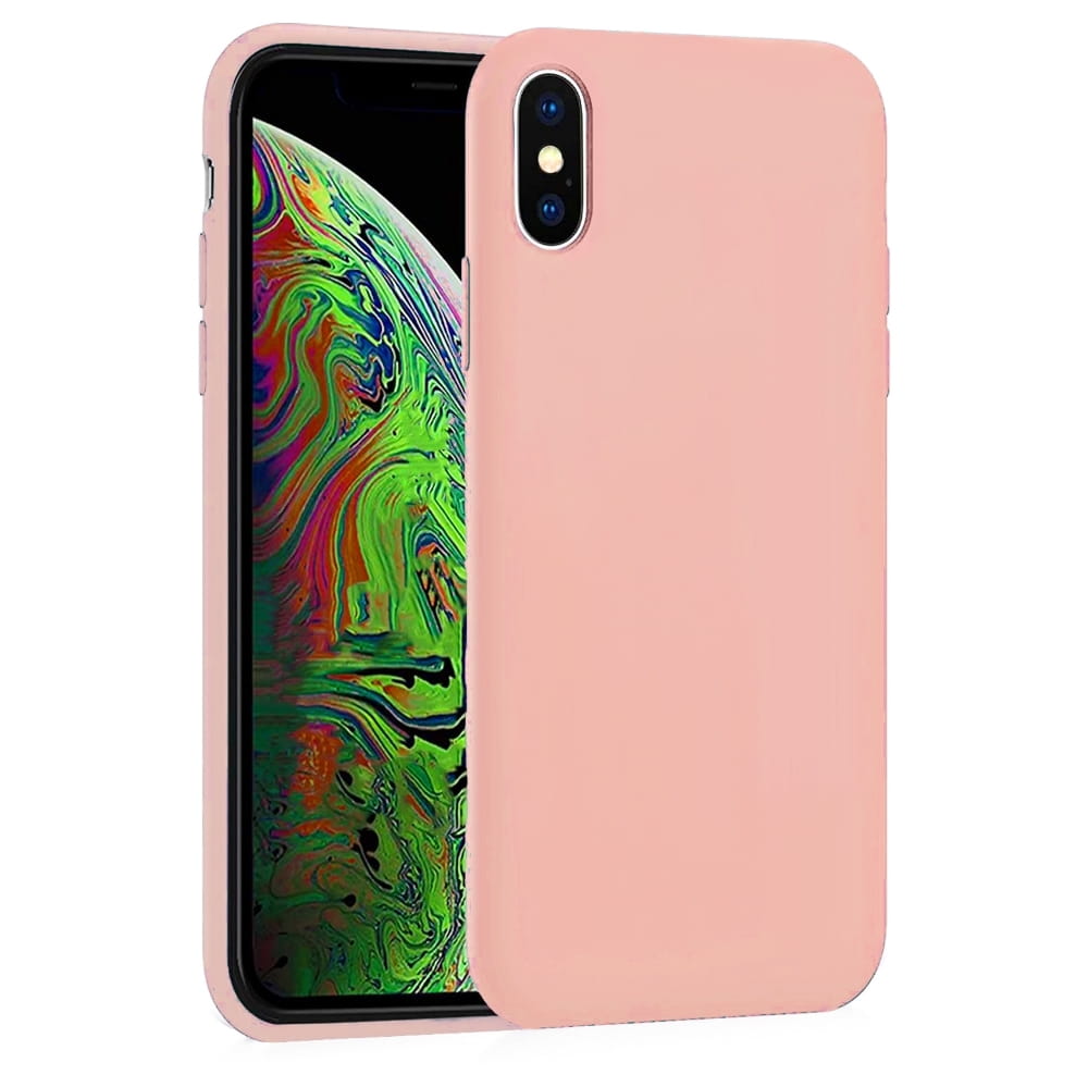 Etui Liquid Soft Silicone - Apple iPhone XS Max - Różowy
