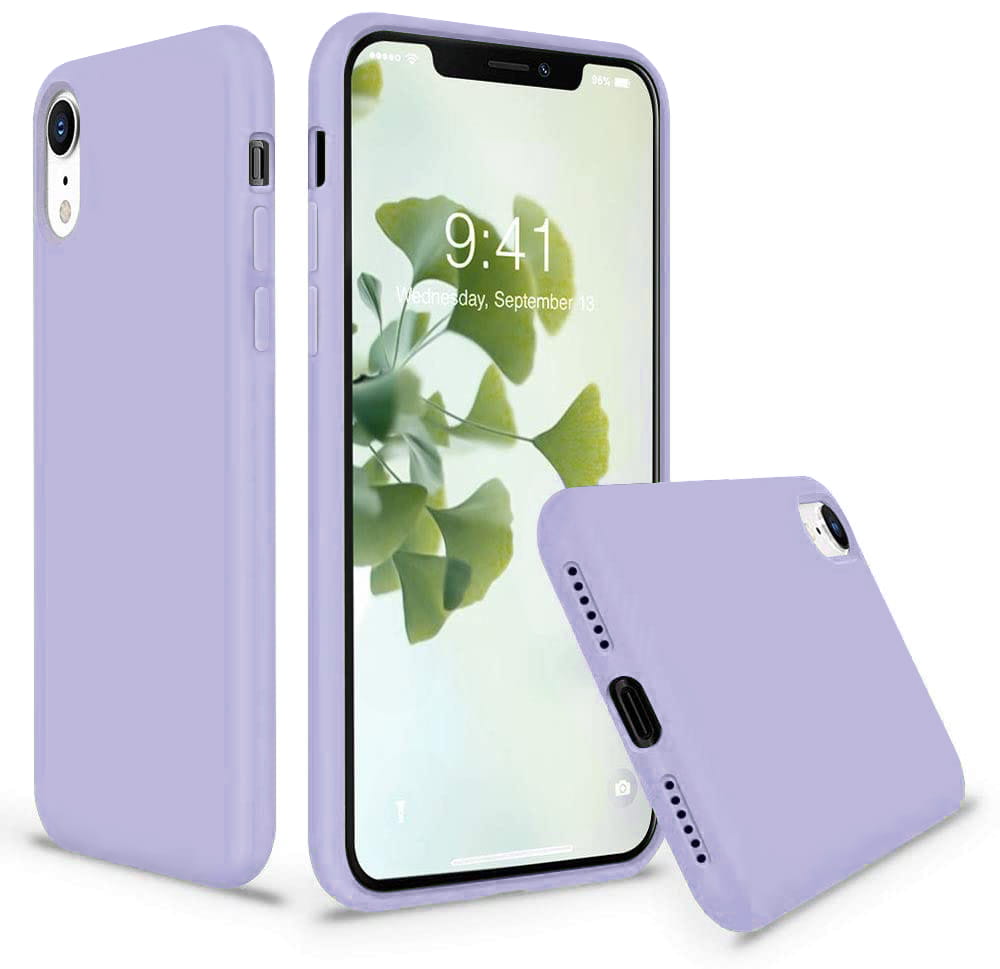 Etui Liquid Soft Silicone - Apple iPhone XR - Lawendowy