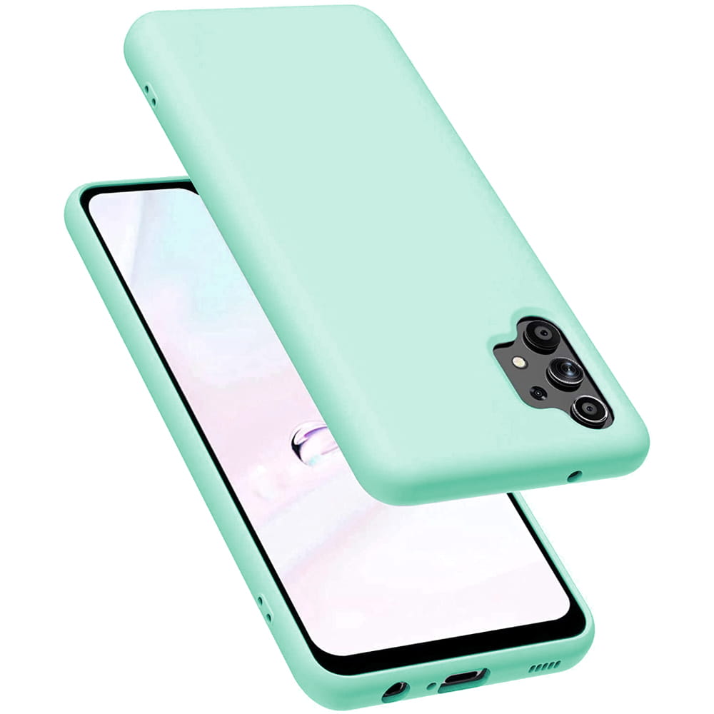 Etui Liquid Soft Silicone - Samsung Galaxy A32 5G - Miętowy