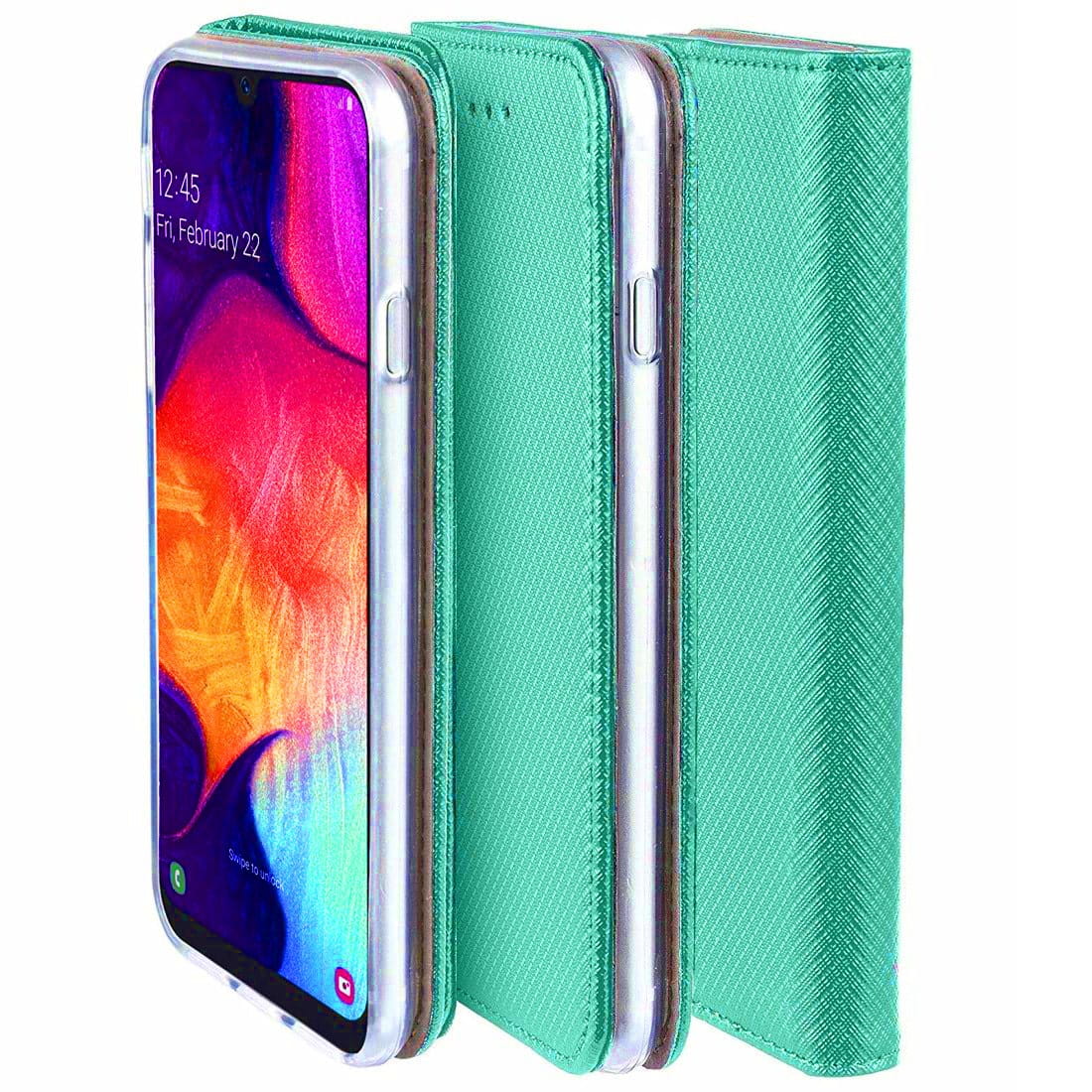 Flip Cover - Magnetyczne Etui Książkowe - Samsung Galaxy A21s Miętowy