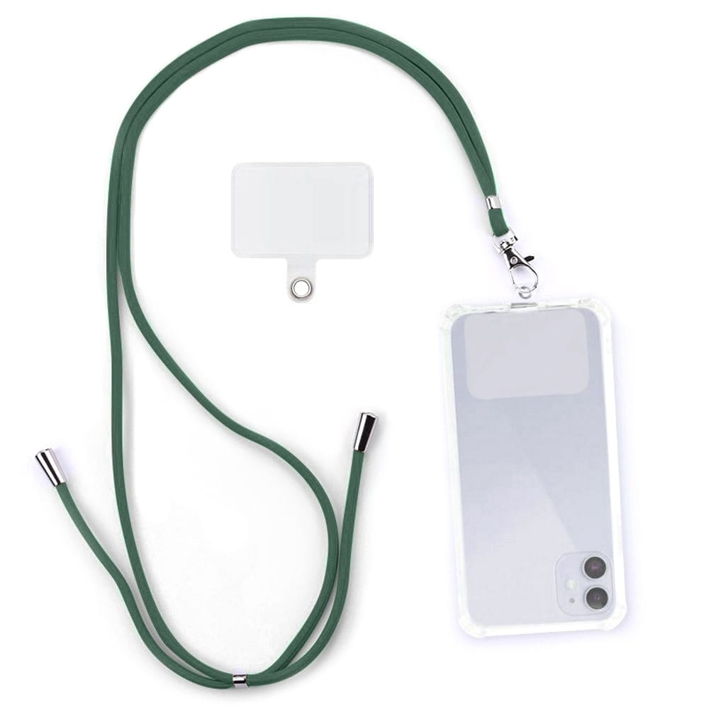 Smyczka Sznurek Crossbody na Telefon do Etui V2 - Uniwersalny - Ciemnozielony
