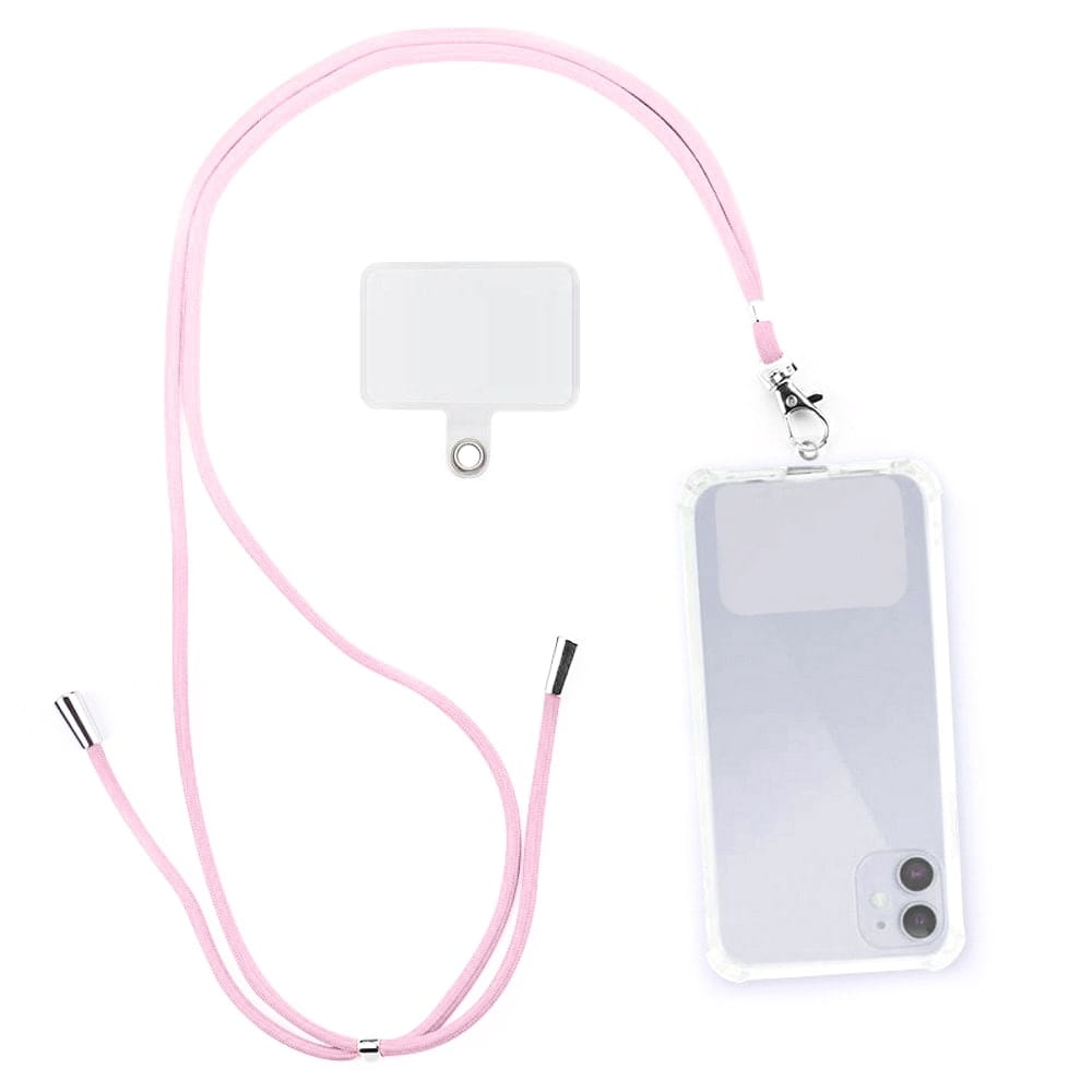 Smycz Sznurek Crossbody na Telefon do Etui V2 - Uniwersalny -  Jasnoróżowy