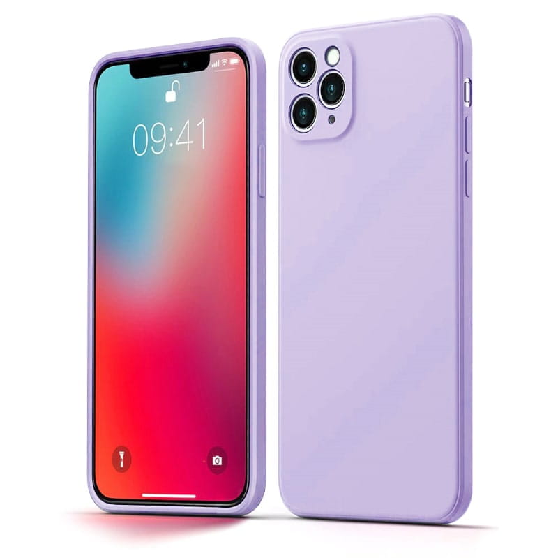 Liquid Soft Silicone - etui iPhone 12 Pro w kolorze lawendowym