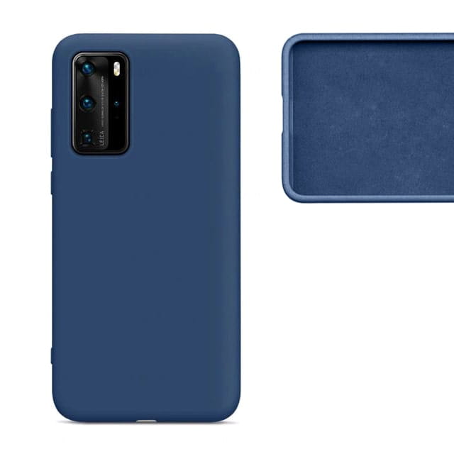 Liquid Soft Silicone - Huawei P40 Pro - Granatowy