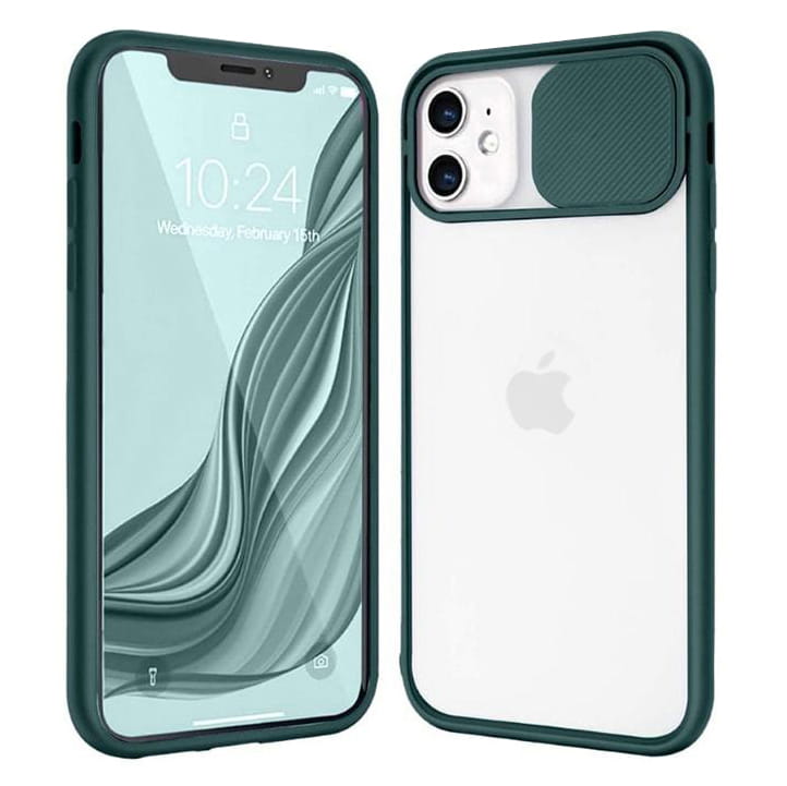 Etui Camera Cover Case - iPhone 11 (6,1") - Ciemnozielony
