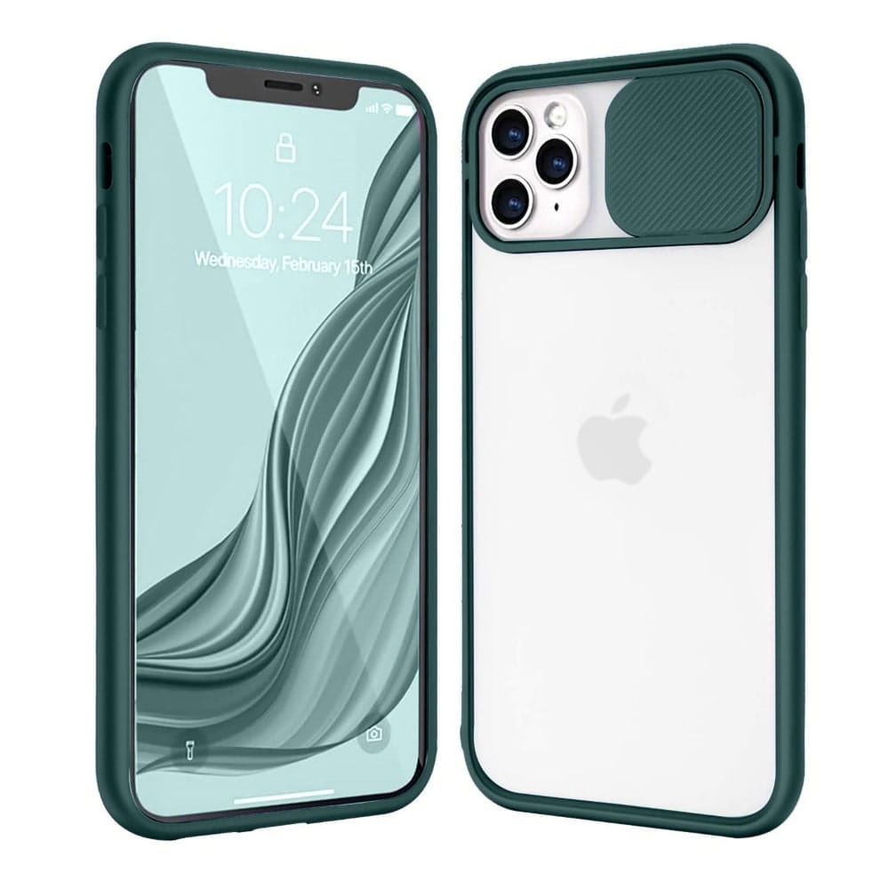 Etui Camera Cover Case - iPhone 11 Pro (5,8") - Ciemnozielony