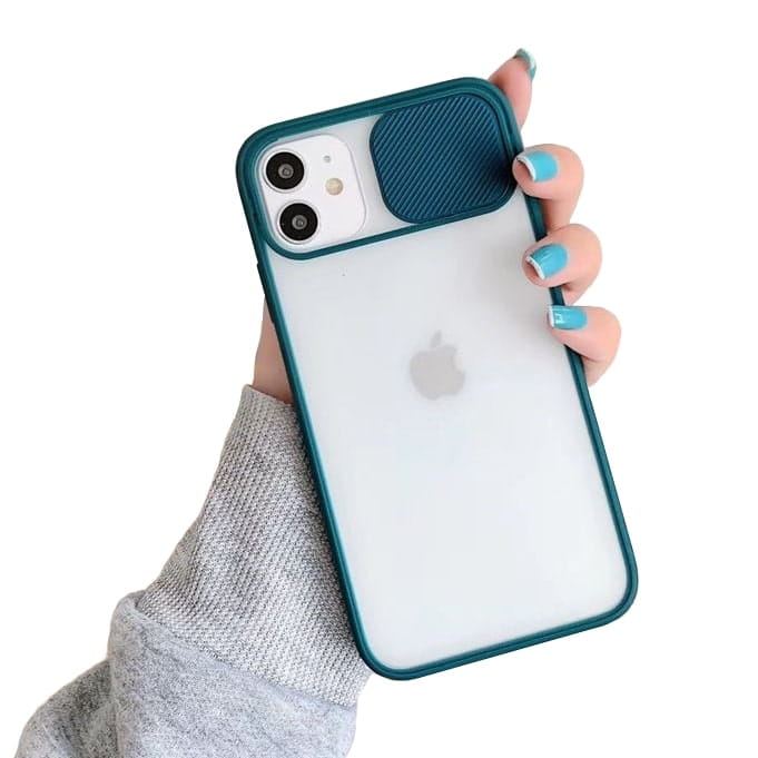 Etui Camera Cover Case - iPhone 12 (6,1") — zasłonka na obiektyw i matowy tył