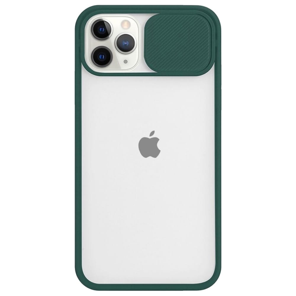 Etui Camera Cover Case - iPhone 12 Pro (6,1") - Ciemnozielony