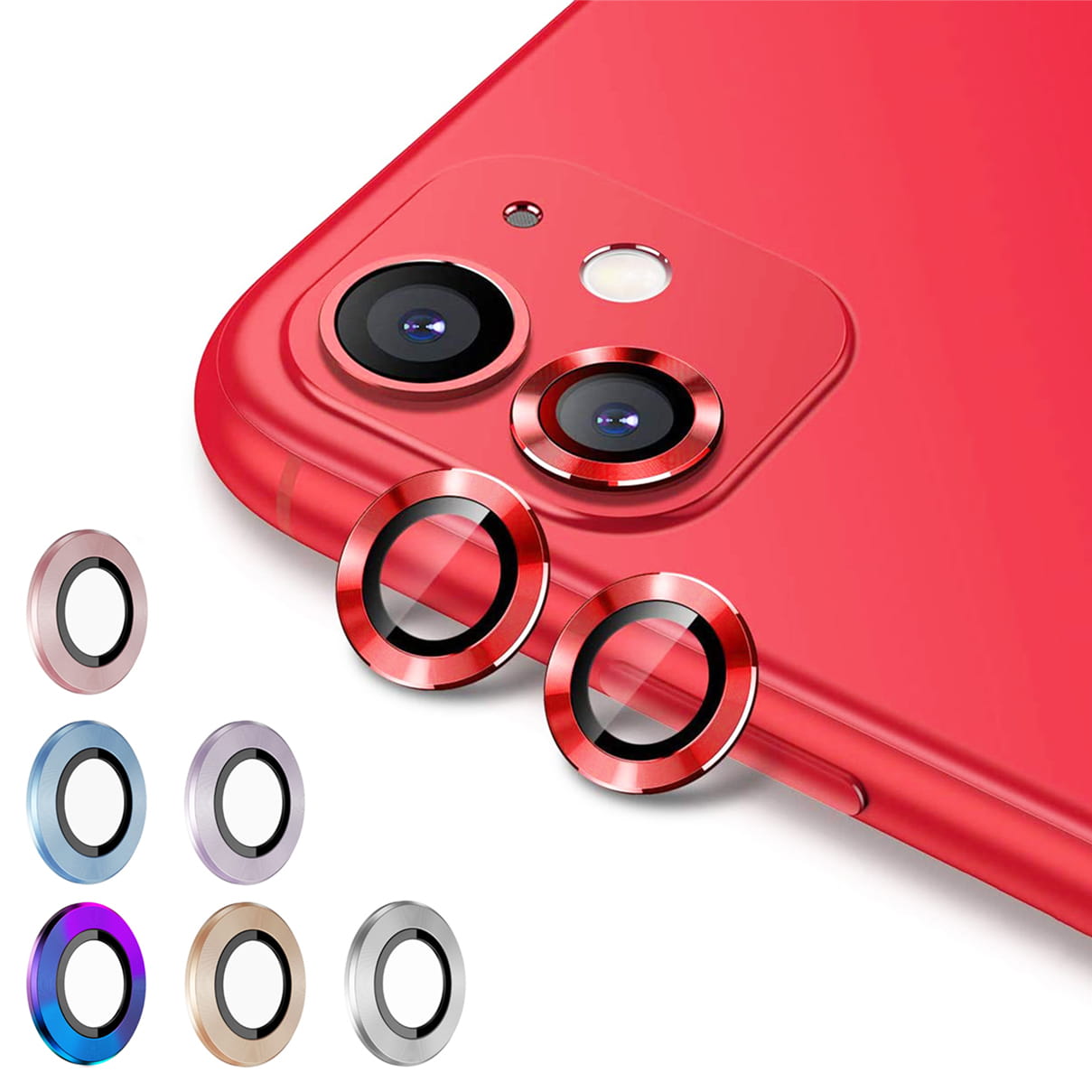 Ring ze Szkłem na Obiektyw Aparatu - Apple iPhone 11