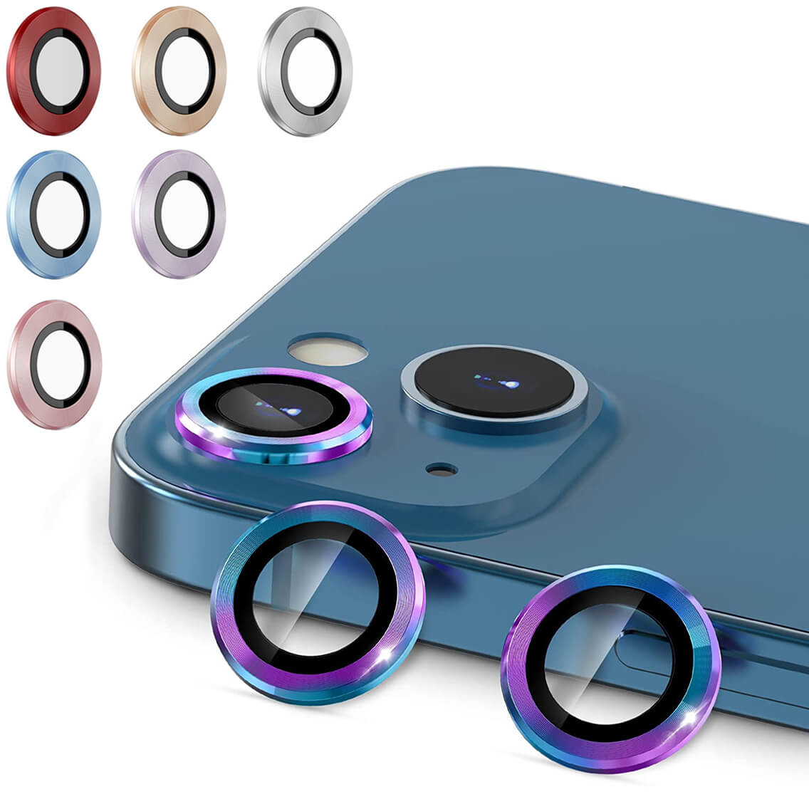 Ring ze Szkłem na Obiektyw Aparatu - Apple iPhone 13 Mini