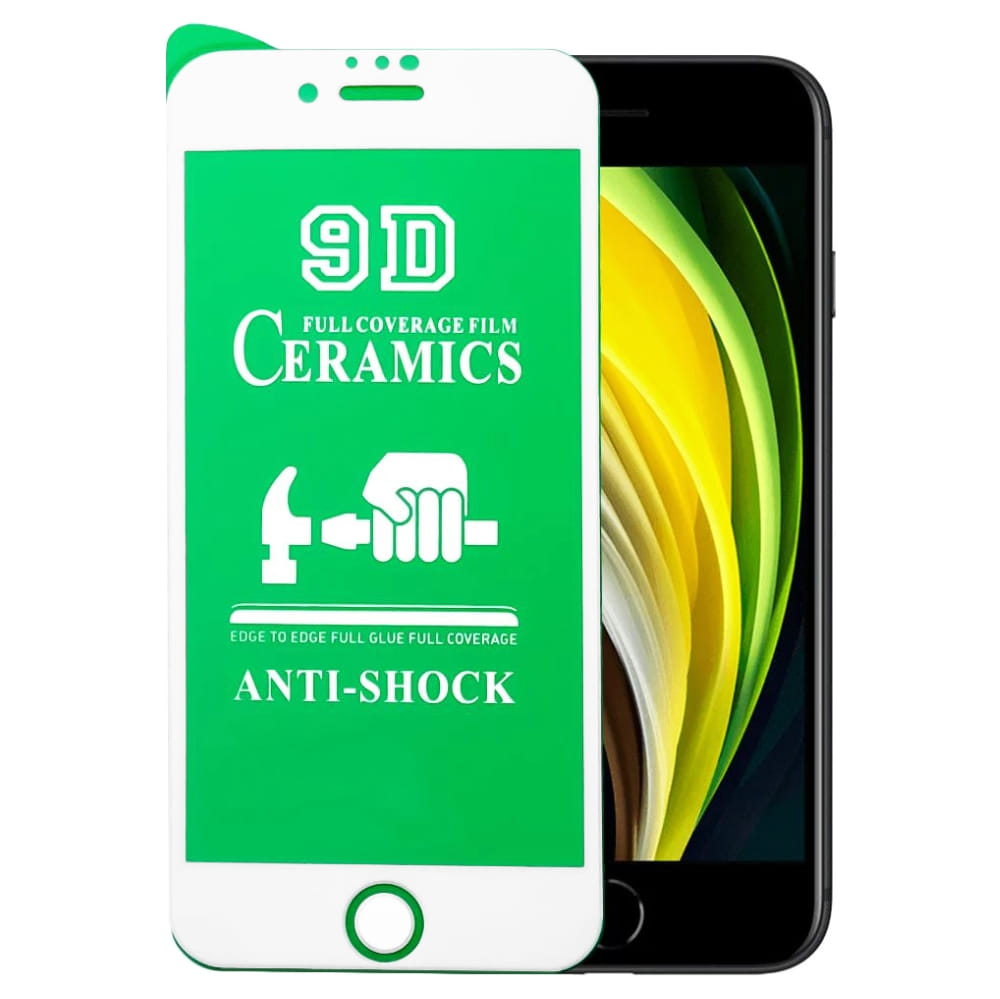 Ceramiczne Szkło Ochronne na Ekran Smartfona Białe - Apple iPhone SE 3 / SE 2022
