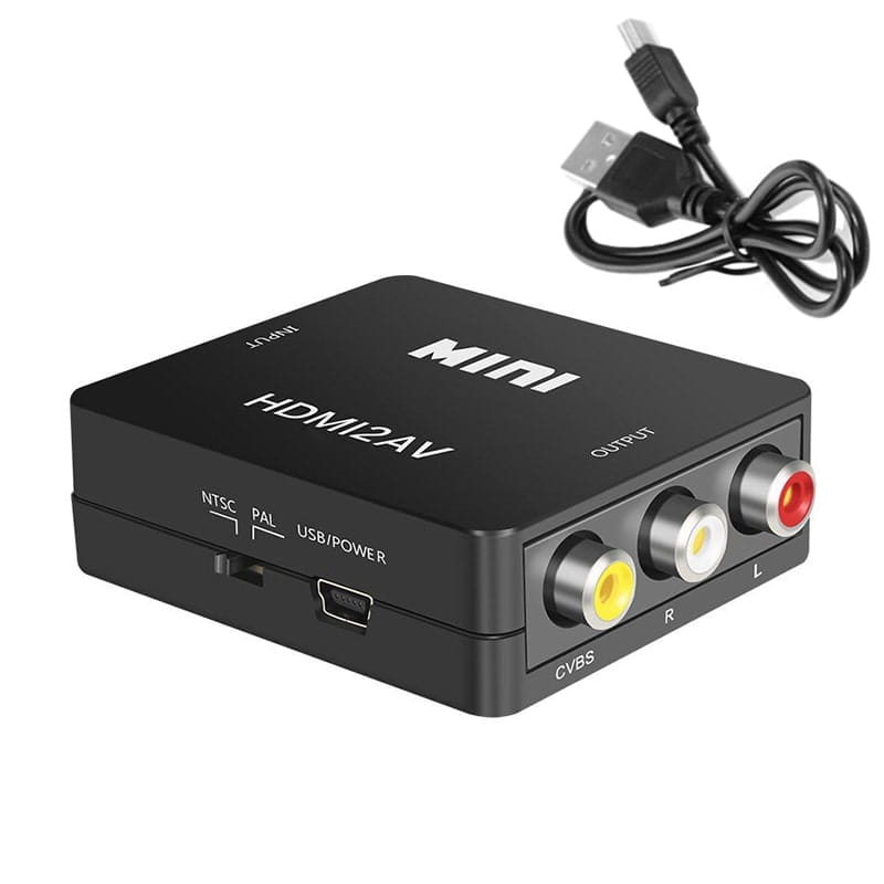 Konwerter, Adapter HDMI do RCA - CINCH (HDMI2AV) - HDMI do AV 1080p