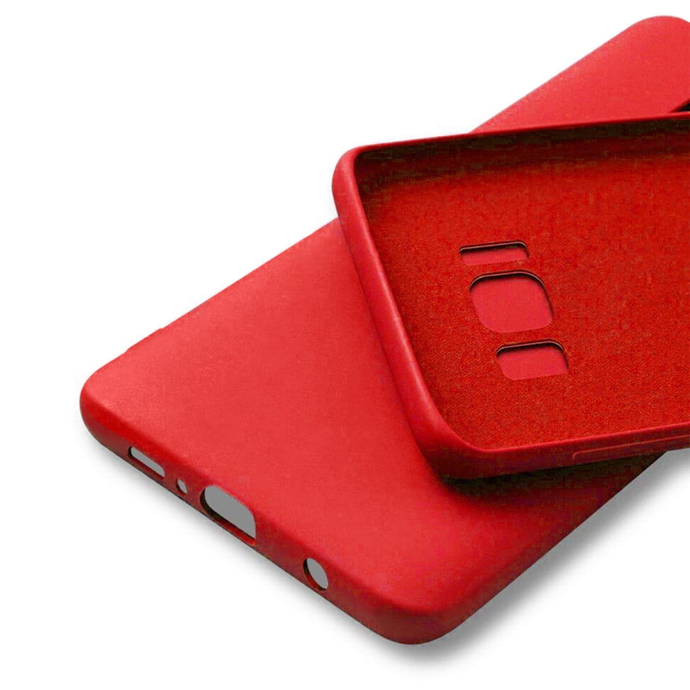 Etui Liquid Soft Silicone - Samsung Galaxy S8 - Czerwony