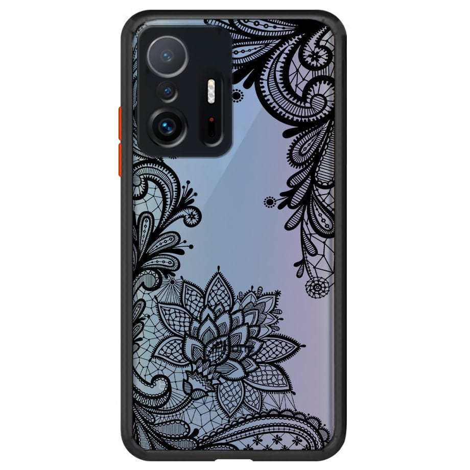 Etui w Kwiatowe, Koronkowe Ornamenty - Xiaomi 11T / 11T Pro