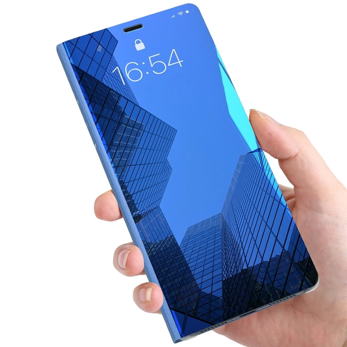 Etui z Klapką Clear View - iPhone 7 / 8 - Niebieski