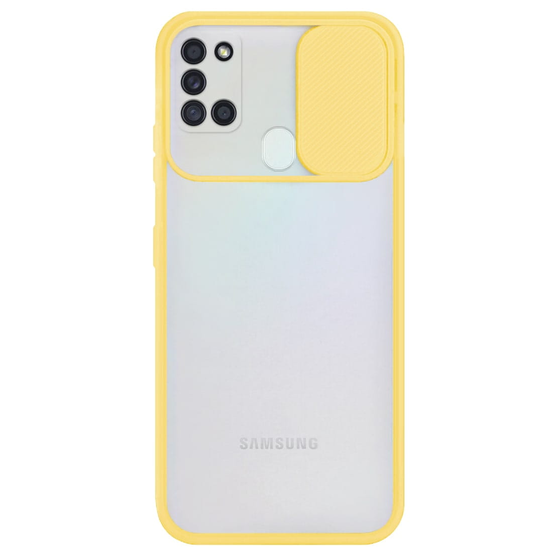 Etui Camera Cover Case - Samsung Galaxy A21s - Żółty
