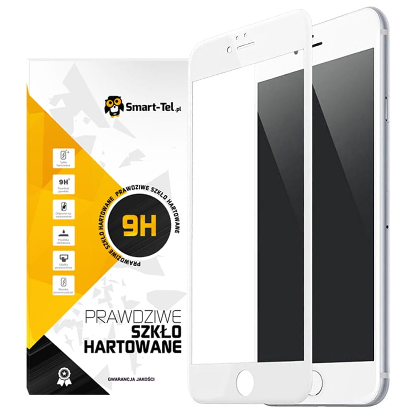Smart-Glass® Szkło Hartowane 5D Premium - iPhone 6 / 6s - Białe