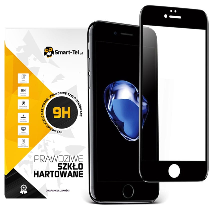 Smart-Glass® Szkło Hartowane 5D Premium - iPhone 6 / 6s - Czarne