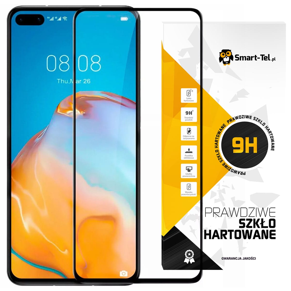 Smart-Glass® Szkło Hartowane 5D Premium - Huawei P40