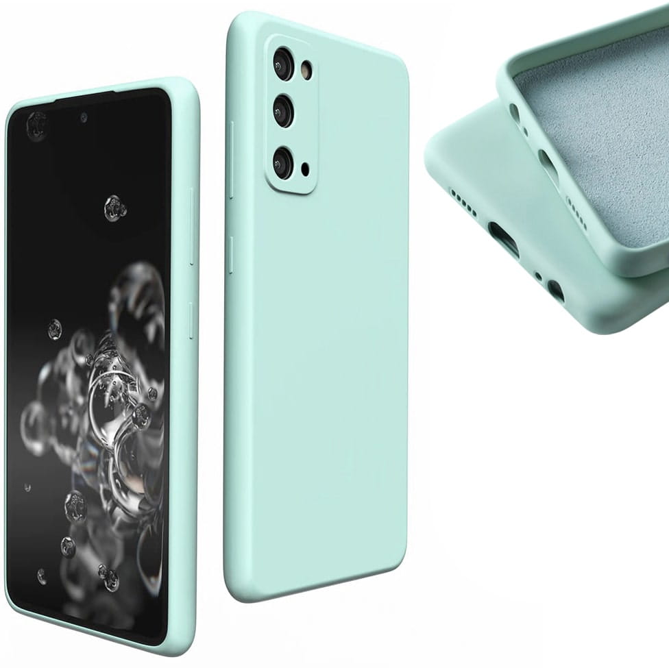 Etui Liquid Soft Silicone - Samsung Galaxy S20 FE - Miętowy