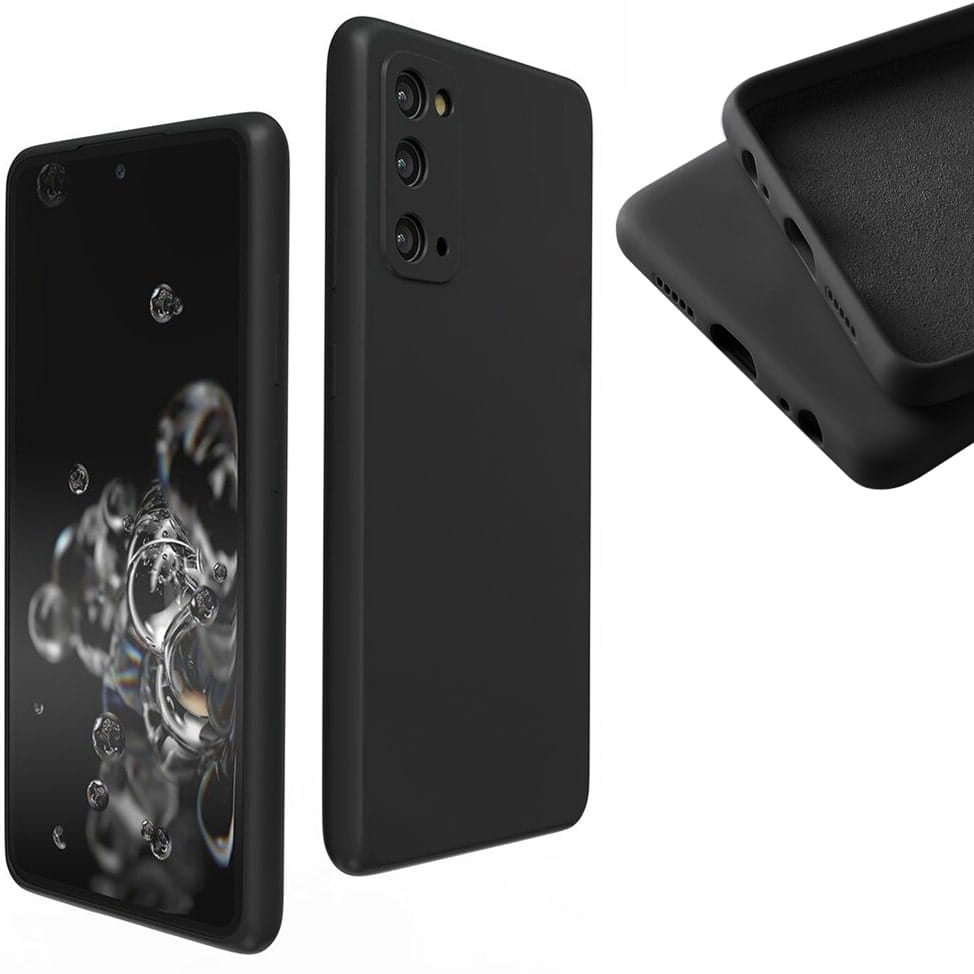 Etui Liquid Soft Silicone - Samsung Galaxy S20 FE - Czarny